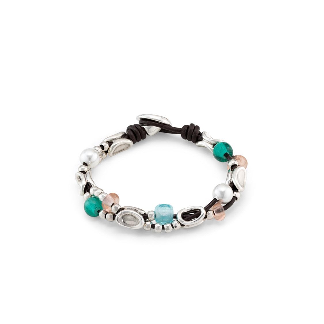 UNO de 50 - Pulsera Colección Grateful para Mujer, Plata 925, Color Plata, Talla M, Fabricado en España