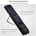 Lzyjckh Double Rolling Ski Bag Roller Snowboard Bags Padded Waterproof Snowboard Bag with Wheels for Air Travel, Fit Single Ski/2 Sets Skis,Black