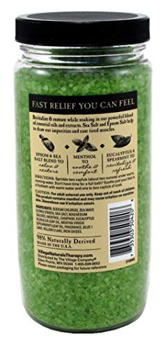 Village Naturals Aches + Pains Muscle Mineral Bath Soak 20 Ounce (591Ml) (2 Pack) #TOP2