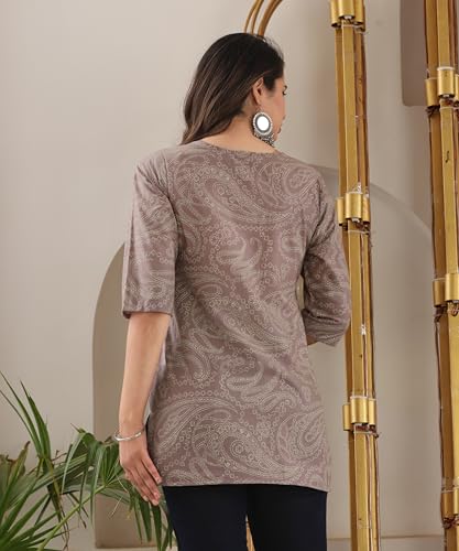 Image of Cotton Printed Short Kurti for Women