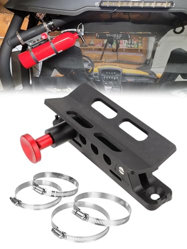 Largoods 車の消火器ブラケット 消火器マウント 車両消火器マウント リールボトル 消火器ホルダー 消火器取り付けブラケット 4つ調整可能なクランプ 固定用 取り付け便利 消火器工具用品 安全性アップ 多用途 家庭用 キッチン お部屋 オフィス 車載