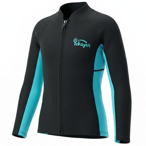 Chaqueta térmica para niños en neopreno 2mm, talla 4, marca Yikayin miniatura 1