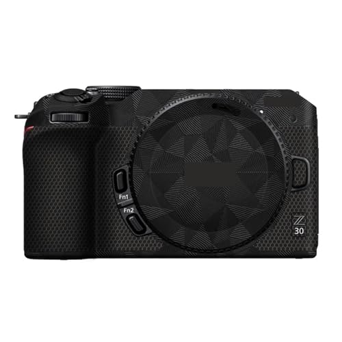 JERXTTON �J�����J�o�[ �X�L���X�e�b�J�[ �ɓK������ Nikon Z30�p �J�����v���e�N�^�[ �t�B���� �X�L�� ���h�~ �ی� ���� �ϖ��Ր� Z 30 (�O�p�`�u���b�N)