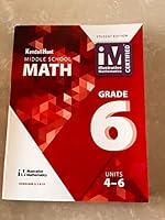 Kendall Hunt Middle School Math 1792401833 Book Cover