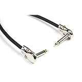 カナレ 【 CANARE GS-6 】 パッチケーブル ヴィンテージ【 薄型プラグ 】 20cm 黒 1本