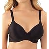 Vanity Fair Women's Plus Size Beauty Back Smoothing Seamless T-Shirt Bra, Midnight Black, 42D