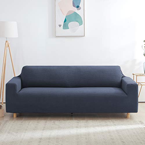 Furlinic Funda Sofa 3 Plazas Elastica Textile Anti Perros Antideslizante Poliéster Adaptable Fundas Sofa Relax Protectora Antipelos Gris Oscuro 185-235cm