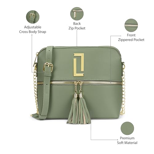 Image of Lavie Luxe Women's Tiara Crossbody Sling Bag | Ladies Purse Handbag | Gift for Women