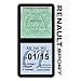 Générique Étui Vignette Assurance Compatible avec Renault Sport Noire Double Pochette adhésif Voiture Stickers Auto Retro