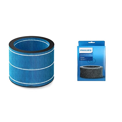 Philips Original Ersatzfilter FY3446/30 für Luftbefeuchter HU3916 und HU3918, 1 Stück & FY2401/30 Original Ersatzfilter für Luftbefeuchter (HU4814, HU4813, HU4811, HU4803, HU4801) Grau