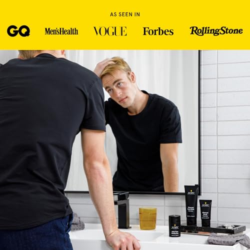 Image of Lumin Charcoal Face Wash for Men - Daily Detox Cleanser, Hydrating Face Wash, Gently Removes Dirt & Oil, Unclogs Pores, Exfoliates, Refreshing Skincare for All Skin Types, 3.4oz