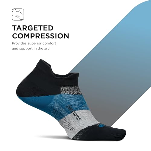 Image of Feetures Elite Light Cushion Mini Crew Sock - Sport Sock with Targeted Compression