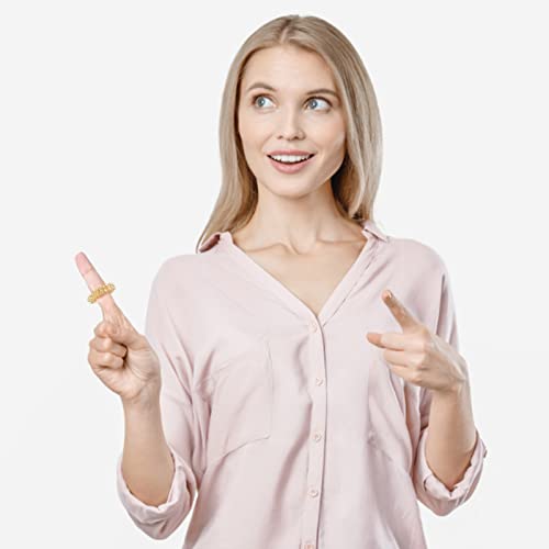 Qudai 20 peças Anel de Massagem Sensorial para Adolescentes Adultos Silencioso Redutor de Estresse e