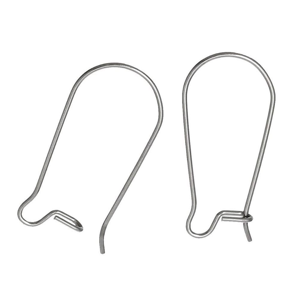 Ohrring-Haken, Sterlingsilber, Nierenform, Ohrstecker, für hängende Ohrringe, Schmuckherstellung Wire - 0.8mm (20 gauge) silber