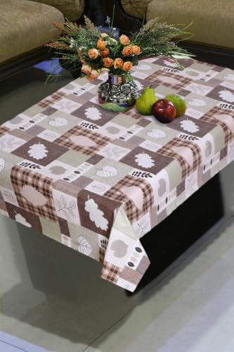 Image of Dakshya Industirs PVC Waterproof Table Cover 36x54 Inch Floral Printed Center Table Cover Washable Plastic Table Sheet Oilproof Dining Table Cover for Coffee Table Living Room Home (Elegant Blossom)