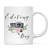 Andaz press photographer 11oz coffee mug gift editing day camera graphic 1 pack photo photography hobby novelty birthday christmas hot chocolate cup  urban country home decor