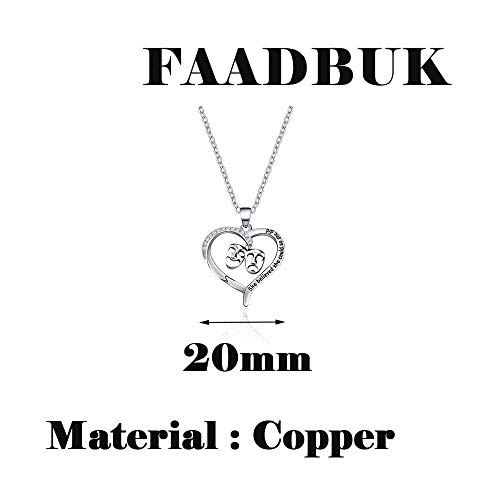 FAADBUK Theater Necklace Theatre Drama Gift She Believed She Could So She Did Comedy Tragedy Masks Charm Jewelry Inspiration Gift for Actor Actress2