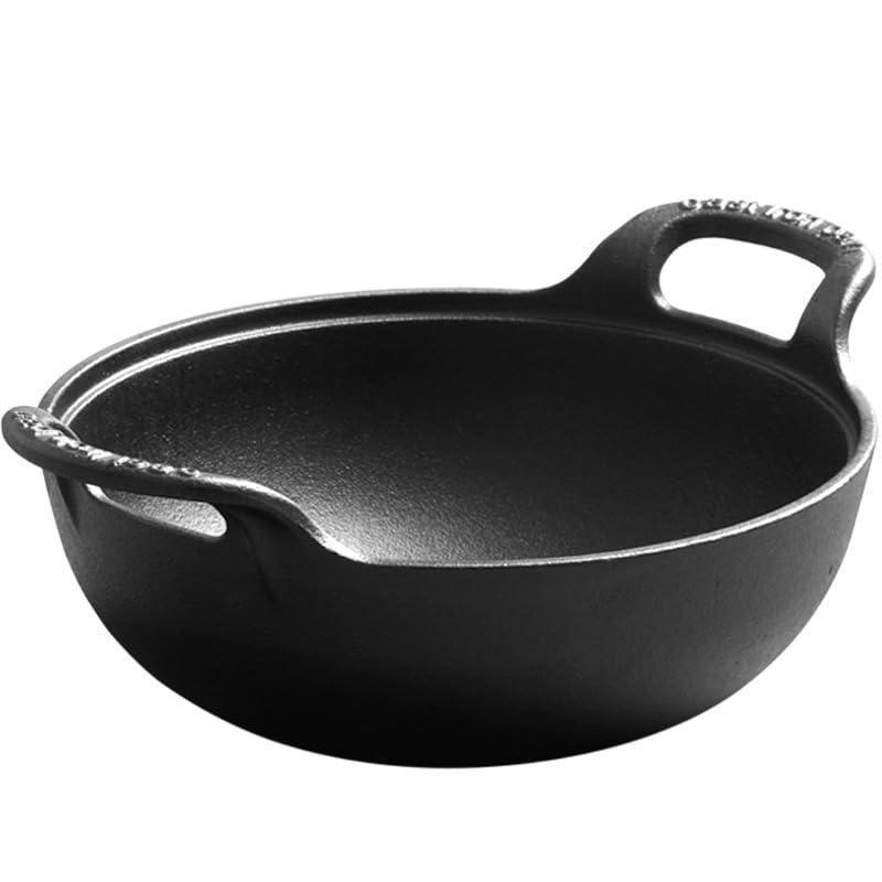 Amazon｜鉄鍋 土鍋木蓋付き 鉄鋳物製 鍋セット 中華鍋 両手鍋