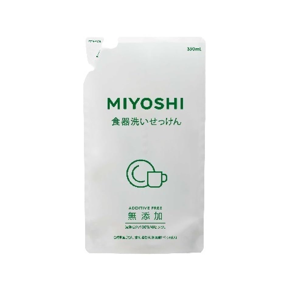 ミヨシ石鹸 無添加食器洗いせっけん 詰替用 350ml×5