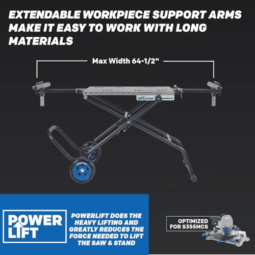 Evolution MCSSTAND Mitering Chop Saw Stand With Powerlift Assist thumb #3