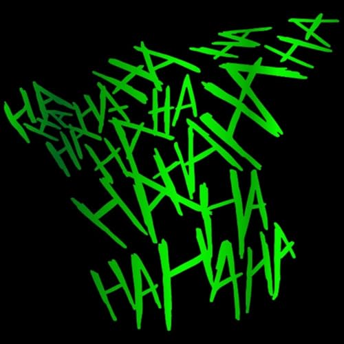 Image of Claw Marks Hahaha Car Stickers Decals Motorcycle Helmet Decal Vinyl and Waterproof (Chrome Green)