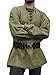 Runcati Mittelalter Hemd Herren Piratenhemd Langarm Steampunk Wiking Renaissance Viktorian Halloween Kost&uuml;m Shirt Oberteile,Armeegr&uuml;n,XL