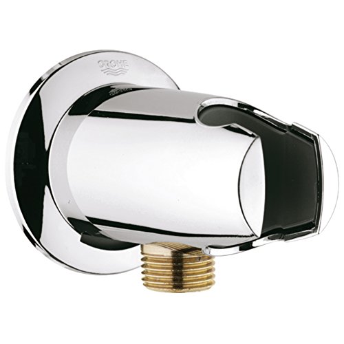 Wall union with hand shower holder
