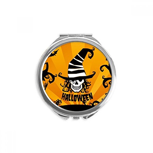 Espejo redondo de bolsillo de Halloween para retocar tu maquillaje en cualquier lugar