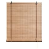 Yutianli Bamboo Blinds Roller Shades for Windows Bamboo Shades for Indoor and Outdoor Patio Style B 24' W x 48' H
