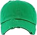 KBE-Vintage KGN2 Vintage Washed Distressed Cotton Dad Hat Baseball Cap Adjustable Polo Trucker Unisex Style Headwear Kelly Green