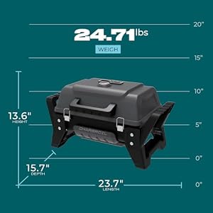 Charbroil Grill2Go X200 Portable Gas Grill, Dark Grey - 25409200 — photo 5 of 6