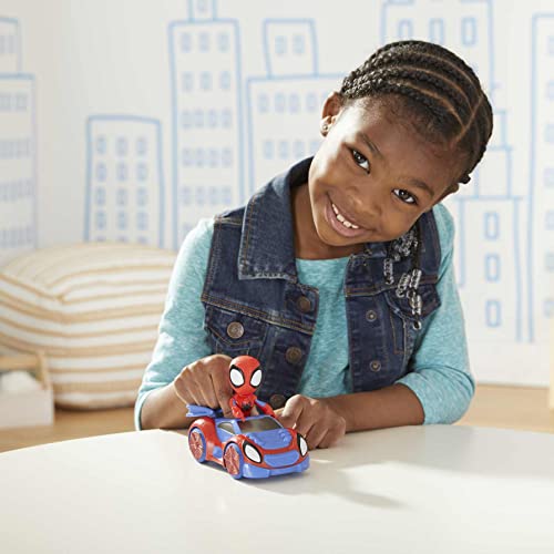 Marvel, Boneco Homem-Aranha e Carro-Aranha Spidey, Azul