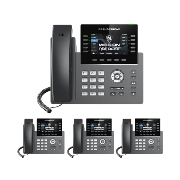Business Phone System ‘Mission Machines’ G400C: Includes Grandstream GRP2615 Phones + ‘Mission Machines’ Cloud Server + Free 3-Months of ‘Mission Machines’ Cloud Phone Service (4 Phone Bundle)