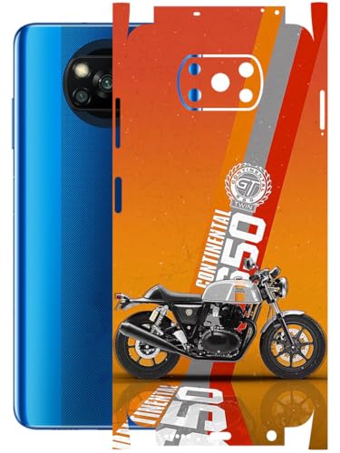 Image of AtOdds - Full Body Back Screen Guard Protector Film - Lamination Wrap Skin Sticker Compatible with Poco X3 PRO | Scratchproof Matte Finish (Bullet)