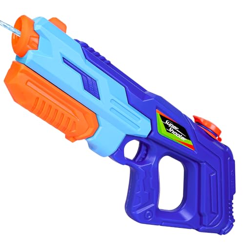 Pistolet à Eau Portée de 10 à 11 Mètres Pistolets à Eau pour Enfants Grande Capacité 900ml, Cadeau pour Enfants Garçons et Filles Jouets d'été Plein...