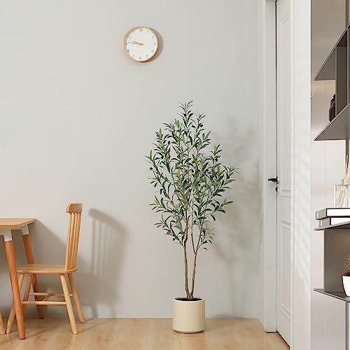 Lomanto PART_B0C14RGKK7 Artificial Olive Trees, 5 Ft Tall Fake Olive Trees For Indoor thumb #2