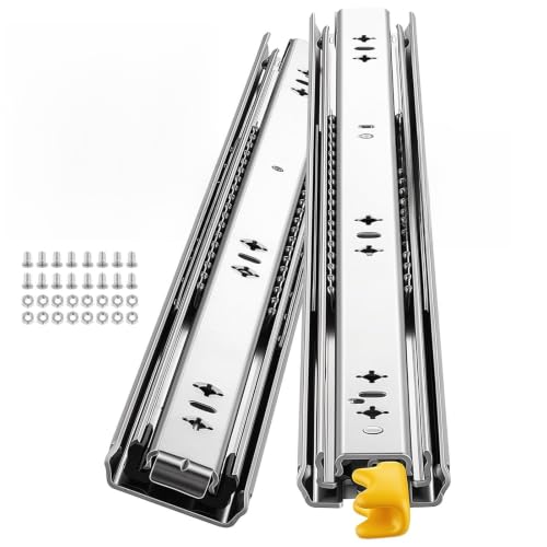 VEVOR Heavy Duty Drawer Slides, 22 inch 250 lbs with Lock Side Mount Rails