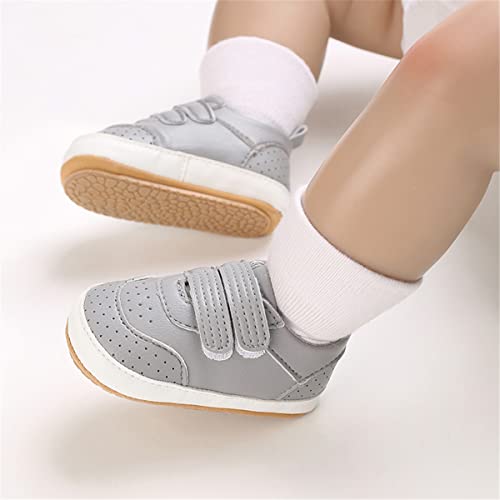 Image of E-FAK Baby Shoes Boys Girls Infant Sneakers Non-Slip Rubber Sole Toddler Crib First Walker Shoes