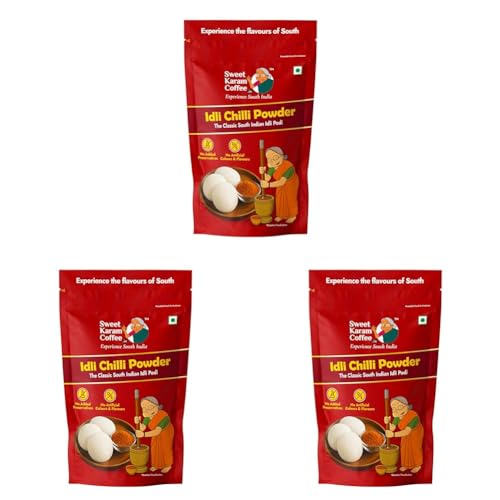 Image of Sweet Karam Coffee Idli Podi (Chilli Gun Powder) - 180g | Authentic South Indian Homemade Spice Mix | Aromatic & Flavorful | No Preservatives | Tasty & Healthy | Perfect with Idli, Dosa & Rice