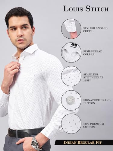 Image of LOUIS STITCH Men's Cotton Regular Fit Shirt (ST-S1(26))