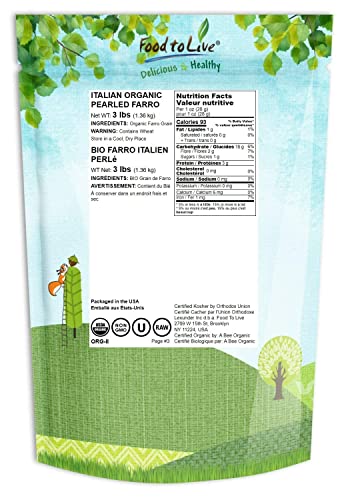 Organic Farro 3 Lb & Organic Millet 3 Lb #TOP3