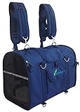 ★ APROBADO POR AEROLINEAS★ MÁS ESPACIOSO Y GRANDE QUE LA MAYORÍA ★ CORREAS PARA PECHO ★ SUPER ROBUSTO. Extremadamente flexible para ajustarse bajo casi cualquier asiento de avión. Cumple todas las reglas de las Aerolíneas donde tu mascota tiene que ser capaz de levantarse y dar vueltas dentro del bolso. Los marcos flexibles patentados mantienen la mochila completamente desplegada y protegen a tu mascota de ser aplastada.