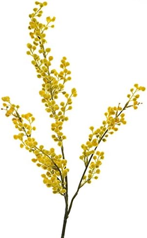 Country Baskets Artificial Mimosa Small Yellow