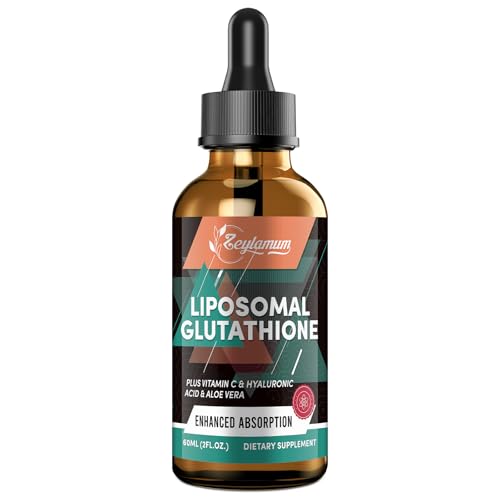 2000MG Liposomal Glutathione Liquid Drops, Ultra High Absorption, Natural Detoxification, Immune
