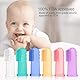 HBselect 6 Stück Baby Finger-Zahnbürste Baby Tongue Cleaner Zahnpflege Silikon Mundpflege mit Aufbewahrungsbox Zähneputzen Massage für Mundhöhle 0-24 Monate