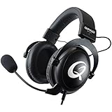 QPAD QH-91 Pro Gaming Premium Headset Headphones for PC Player with 53 mm Stereo Sound, Black