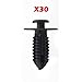 PartsSquare 30pcs Car Retainer Clips Push-in Type Fastener Clips Fender Liner Fastener Rivet Nylon Bumper Clips Fastener Clamps Replacement for Mercedes-Benz