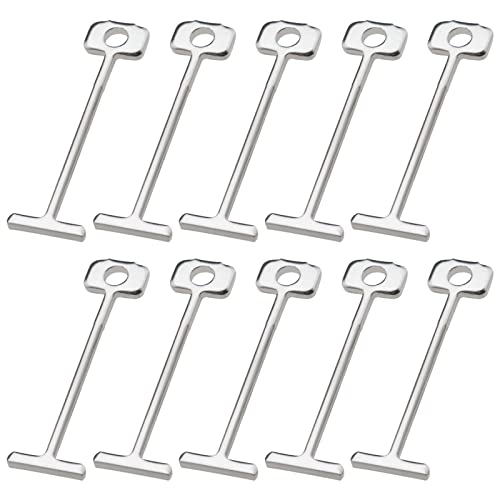 VGOL 200pcs T?Pins Replaceable Steel Needles Tile Leveling System 1.5mm Tile Leveling Floors Walls Building Construction Tool Silver 32mm Length