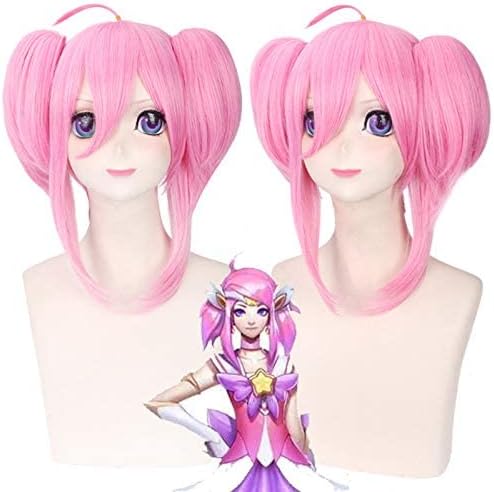 Wig for Cosplay Wig Lax Star Guardian LOL Pink Modeling Wig