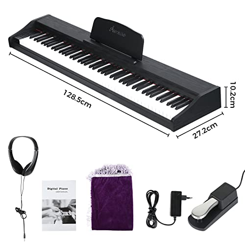 Asmuse 88 Key Digital Piano Keyboard avec semi-pondéré et Bluetooth Portable Piano Home Digital Pianos Full Size… - Les Beatles, Paul McCartney, John Lennon, RIngo Starr, George Harrison Asmuse 88 Key Digital Piano Keyboard avec semi-pondéré et Bluetooth Portable Piano Home Digital Pianos Full Size… – Image 7